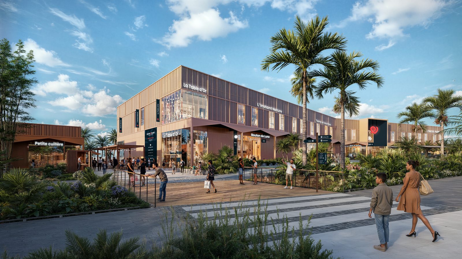 Shop Park in Saint-André (Reunion Island): project rendering